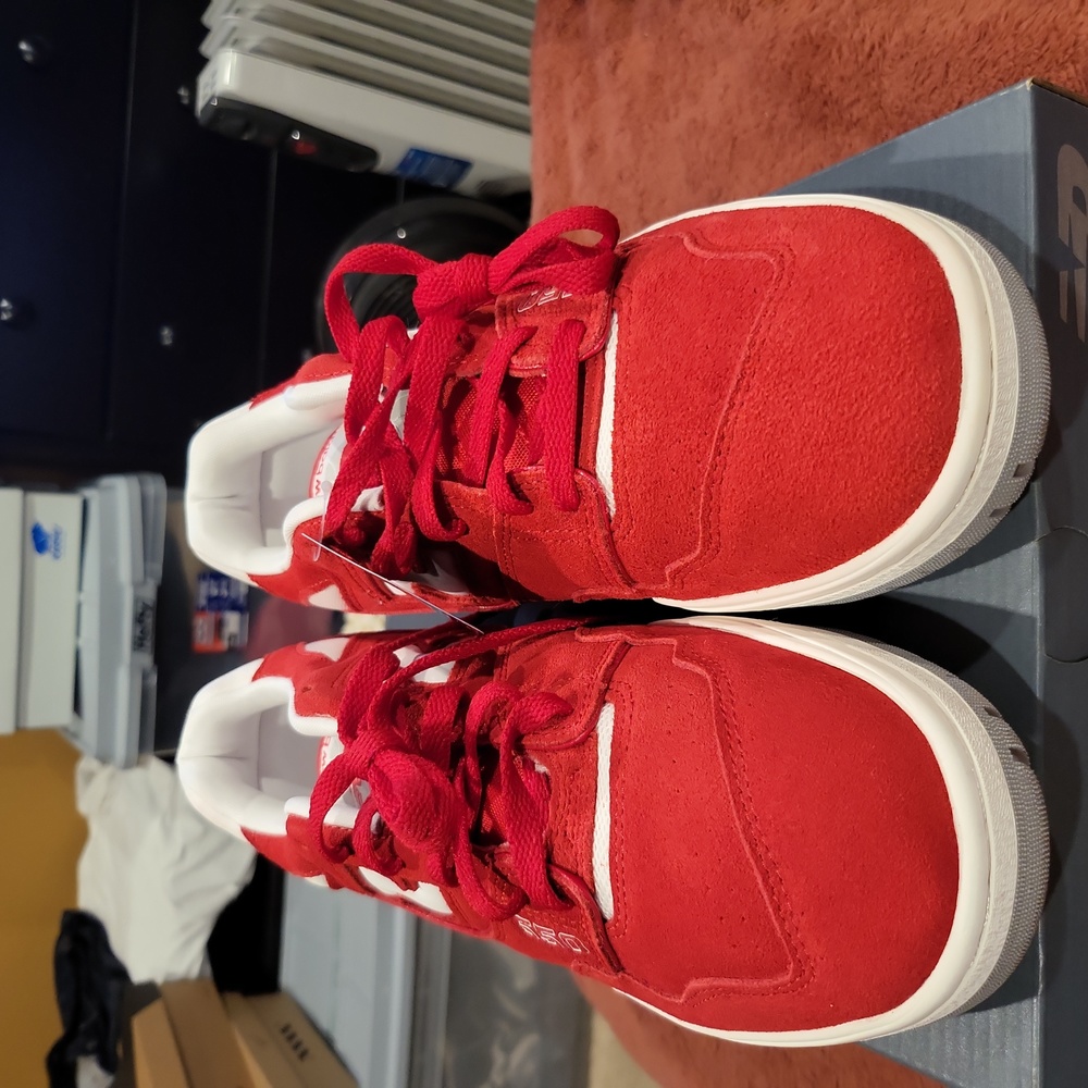 New Balance 550 red suede Will NEGOTIATE PRICE!